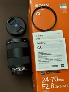 Sony Vario-Sonnar T* 24-70mm f/2.8 ZA SSM II Lens SAL2470Z2 Box UV Filter. - Picture 1 of 20