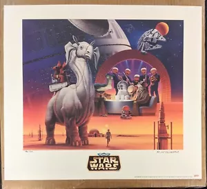 1996 Ralph McQuarrie Star Wars Tatioone Toyfair Kunstdruck Limited Edition - Bild 1 von 3