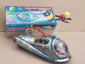Blech bis 60er Jahre Bat.op. Masudaya-Japan U.S.A-N.A S.A GEMINI SPACE SHIP Repro Box! - Bild 1 von 22