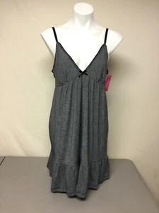 NWT Women’s Jrs. Xhilaration Sleepwear Gown Size XL Ebony Black & White #1331L - Picture 1 of 4