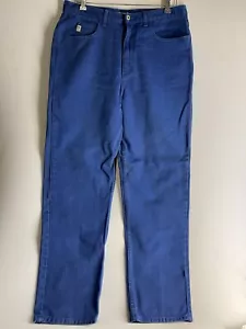 Vintage 90s Guess Jeans Mens 36 (35x30) Blue Loose Leg Triangle Skater Grunge - Picture 1 of 22