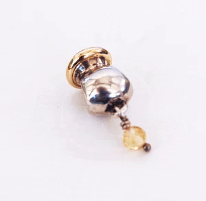 Genuine Pandora two tone Charm "Buttercup" Citrine and Champagne CZ - 790391CCZ - Picture 1 of 1