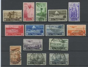 COLONIE FIERE DI TRIPOLI 1934 VIII 14V. US. CERT. - Picture 1 of 1