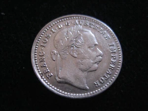 MDS ÖSTERREICH KAISERREICH 10 KREUZER 1872 "FRANZ JOSEPH I.", SILBER #8 - Picture 1 of 2