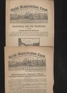 Mein Mansfelder Land  Beilage z Eisleber Zeitung  , 15 Ausgaben aus 1931 -34 (1) - Bild 1 von 9