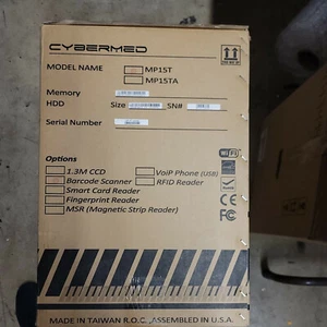 CyberMed MP15T 15" POS AIO TOUCHSCREEN  Atom D510 1.66 GHz 2GB 160 GB HDD  - Picture 1 of 3