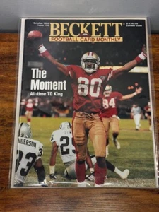 Jerry Rice TD King 49er Beckett Football Card Magazine Price Guide Issue #55 '94 - Picture 1 of 4