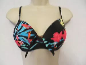 LEPEL BLACK MOULDED PLUNGE BIKINI TOP SIZE 30F XS NEW WITH TAG £34 - Picture 1 of 3