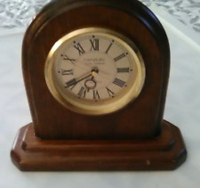 Rosewood Quartz Mantle Desk Clock by The Danbury Clock Company Works!