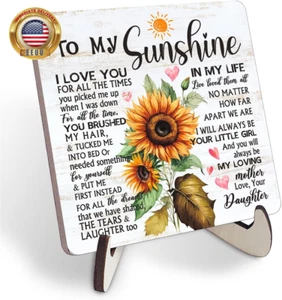 Mother Gift Mom Gifts from Daughter, Mother Desk Decor Sign for Birthday Gifts f - Picture 1 of 8
