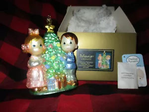 AP1696 Kurt Adler Precious Moments Polonaise Sharing Christmas Glass Blown Orn - Picture 1 of 5
