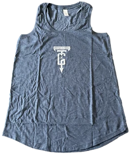 Trucks n Guns Women"s Racerback Tank Top Blue  (New Style) - Picture 1 of 2