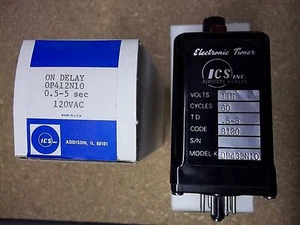ICS Inc. KOP412N10 0.5-5 sec On Delay 120 VAC New Old Stock - Picture 1 of 1