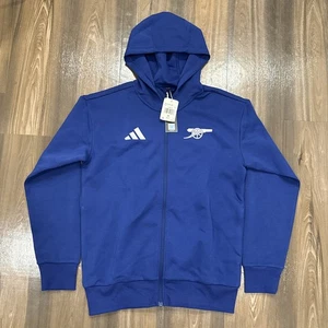 Adidas Arsenal 2024/25 Anthem Hooded Fußball Jacke Herren M Blau IT4083 NEU - Bild 1 von 6