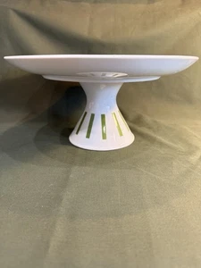 Vintage Mid Century MCM LaGardo Tackett Tack Schmid Green Cake Stand Plate. - Picture 1 of 5
