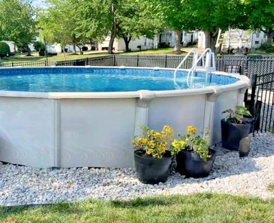 Swimline Super Guard Blue 21-Foot Pool Cover with Heavy-Duty Cable... - Image 1 of 4