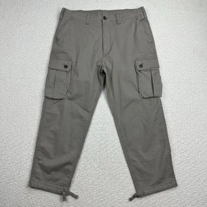 American Eagle Cargo Pants Men's Size 34x30 Paratrooper Gray Relaxed Fit Flex - Picture 1 of 9
