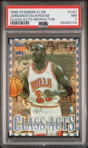 1996 Stadium Club Class Acts Stackhouse Jordan #CA1 Refractor PSA 7 - Picture 1 of 2
