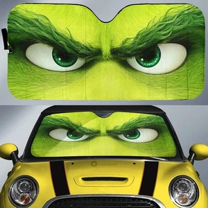 Grinch Christmas Movie Cartoon Car Sunshade, Windshield Cover SunShade - Bild 1 von 2