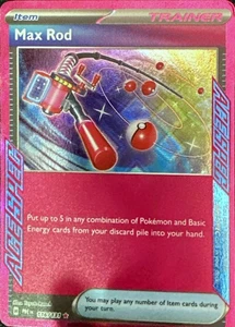 Pokemon TCG Max Rod 116/131 SV: Prismatic Evolutions ACE SPEC Rare - Picture 1 of 1