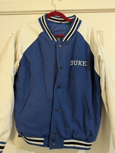 Duke Letter Jacket Blue White Size M - Picture 1 of 3