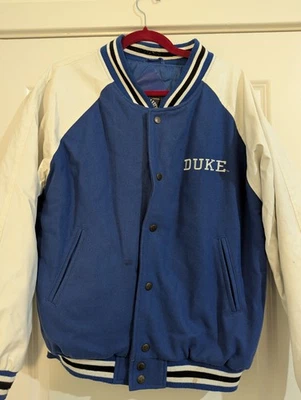 Duke Letter Jacket Blue White Size M - Image 1 of 3