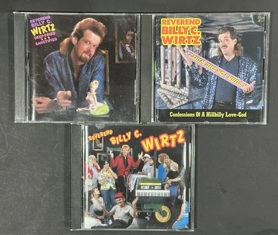 Reverend Billy C Wirtz Backsider’s & Deep Fried & Confessions 3CDs Used Comedy - Image 1 of 4