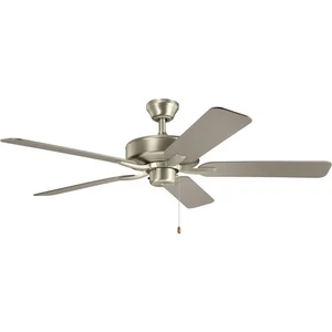 Kichler Lighting 330018NI Basics Pro Indoor Ceiling Fan Brushed Nickel - Picture 1 of 11