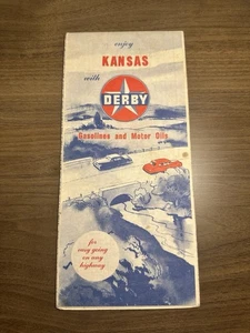 Mapa de ruta Derby Oil 1953: Kansas usado - Imagen 1 de 2