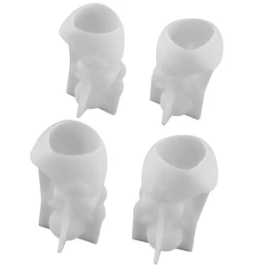 Pack of 4 Silicone Mould Set for Soap Making with Angelic Heart Star Designs - Picture 1 of 8