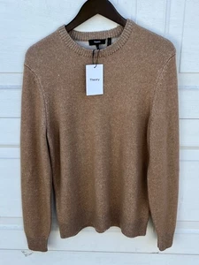 Theory Hilles Herren Elch/Stein Weiß Rundhals Kaschmirmischung Pullover Langarm S - Bild 1 von 4