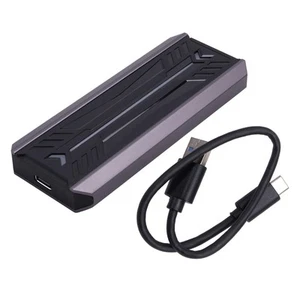 Dual Protocol SSD NVME M2 Festplattengehäuse RGB Aluminium M.2 auf USB3.1 G4233 - Afbeelding 1 van 5