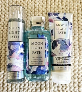 Bath and Body Works MOONLIGHT PATH 3 Piece set Ships Fast! - Picture 1 of 4