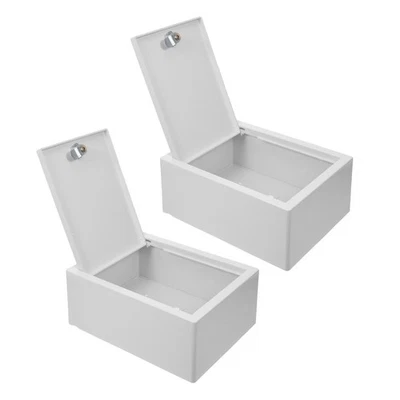  Lot de 2 boîtes à lait avec serrure à clé, boîte aux lettres murale de - Photo 1/4