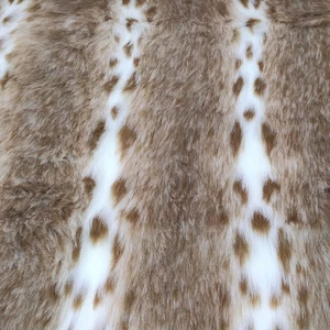 Sodes Lynx Tan - Luxury Faux Fur Fabric - Multiple Lengths - AC 435 - Picture 1 of 3