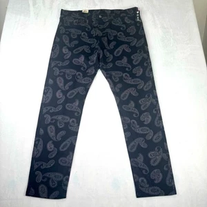 Levi's Men's Slim Taper Dark Paisley Straight Jeans 38 x 32 NWT - Picture 1 of 5