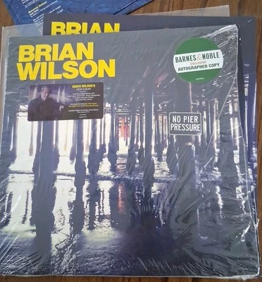 Brian Wilson No Pier Pressure Autograph Exclusive Vinyl LP Record New Beach Boys - Image 1 of 4