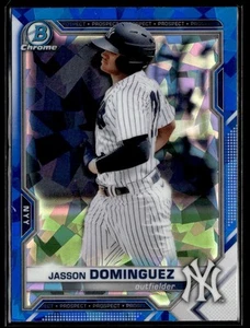 Bowman 2021 cromo zafiro Jasson Dominguez Yankees #BCP-13 - Imagen 1 de 2