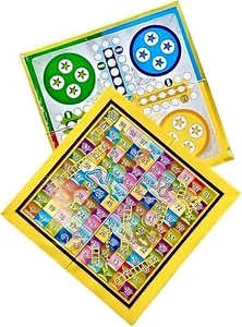 Ludo Snakes & Ladders Board Game 2 In 1 Traditional Family Fun Game For Outdoor - Picture 1 of 7