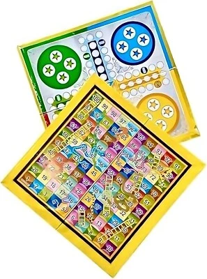 Ludo Snakes & Ladders Board Game 2 In 1 Traditional Family Fun Game For Outdoor - Image 1 of 4