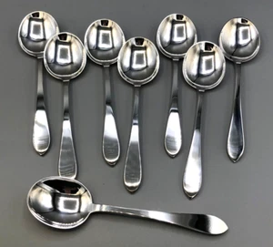 Faneuil by Tiffany & Co Sterling Silver set of 8 Large Round Soup Spoons 6.75" - Picture 1 of 4