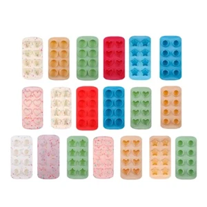 8 Cells Ice Cube Moulds Flexible Grade Silicone DIY Ice Tray Kitchen Gadget - Picture 1 of 19