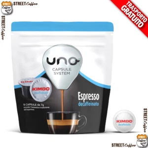 288 Capsule Cialde Caffè Kimbo Miscela Decaffeinato Dek 100% ORIGINALI Unosystem - Foto 1 di 11