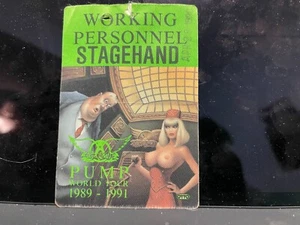 Aerosmith ORIGINAL 1989 - 1991 Pump World Tour Backstage Pass Working Personnel - Picture 1 of 1