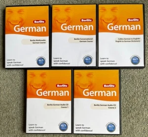Berlitz German DVD Bundle (Conversation, Dictionary, Multimedia etc) 12 Discs VG - Picture 1 of 2