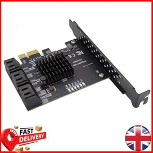6 Port SATA III PCIe Card 6Gbps SATA 3.0 to PCI Express 1X Adapter with Bracket - Picture 1 of 8