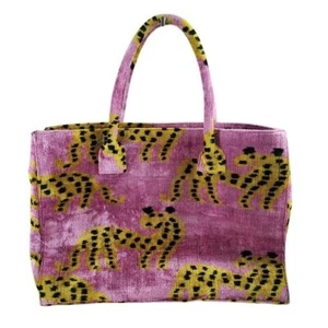 Baldiz Weekender Tasche Rosa Gold Gepard Samt - Bild 1 von 10