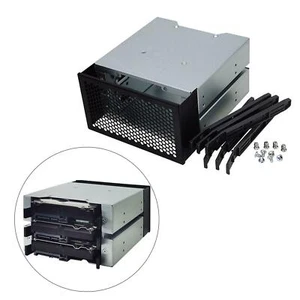 3 Slots 3.5" inch Hard Drive Cage Rack w/Fan Space SATA Enclosure Tray Caddy - Picture 1 of 7
