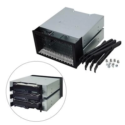 3 Slots 3.5" inch Hard Drive Cage Rack w/Fan Space SATA Enclosure Tray Caddy - Image 1 of 4