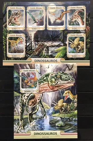 Dinosaurs / Prehistoric Fauna  - Timbres / Stamps Guinea Bissau 2016  MNH** G106 Cover